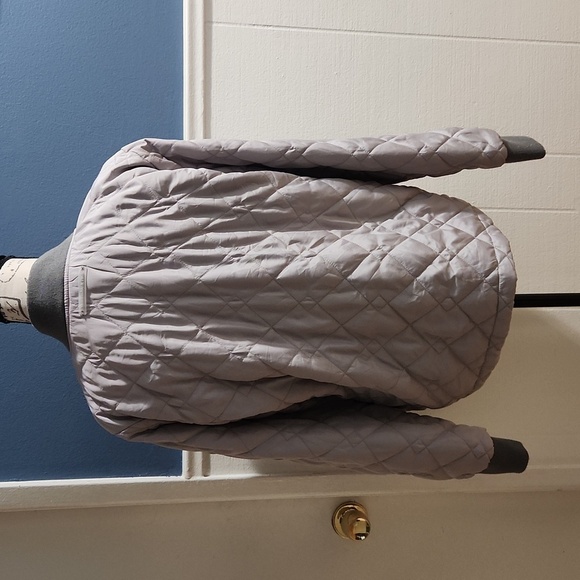 Abercrombie & Fitch Quilted Reversable Full Zip Womens Jacket Size Large - Picture 2 of 13